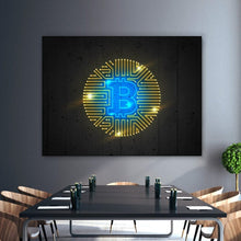 Load image into Gallery viewer, Neon Bitcoin - Success Hunters Prints
