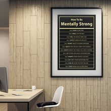Load image into Gallery viewer, How To Be Mentally Strong - Success Hunters Prints