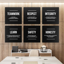 Load image into Gallery viewer, 6x Company Core Values - Success Hunters Prints