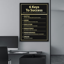 Load image into Gallery viewer, 6 Keys To Success - Success Hunters Prints