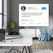 Load image into Gallery viewer, Elon Tweet Working 16 Hours