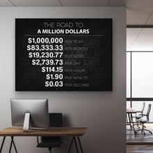 Load image into Gallery viewer, The Road To A Million Dollars - Success Hunters Prints