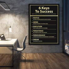 Load image into Gallery viewer, 6 Keys To Success - Success Hunters Prints