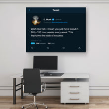 Load image into Gallery viewer, Elon Tweet Work Like Hell