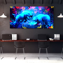 Load image into Gallery viewer, Wall Street Bull Vs Bear - Success Hunters Prints