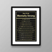 Load image into Gallery viewer, How To Be Mentally Strong - Success Hunters Prints