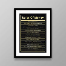 Load image into Gallery viewer, Rules Of Money - Success Hunters Prints