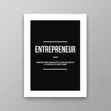 Load image into Gallery viewer, Entrepreneur Noun - Success Hunters Prints