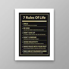 Load image into Gallery viewer, 7 Rules Of Life - Success Hunters Prints