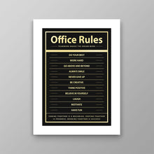 Load image into Gallery viewer, Office Rules - Success Hunters Prints