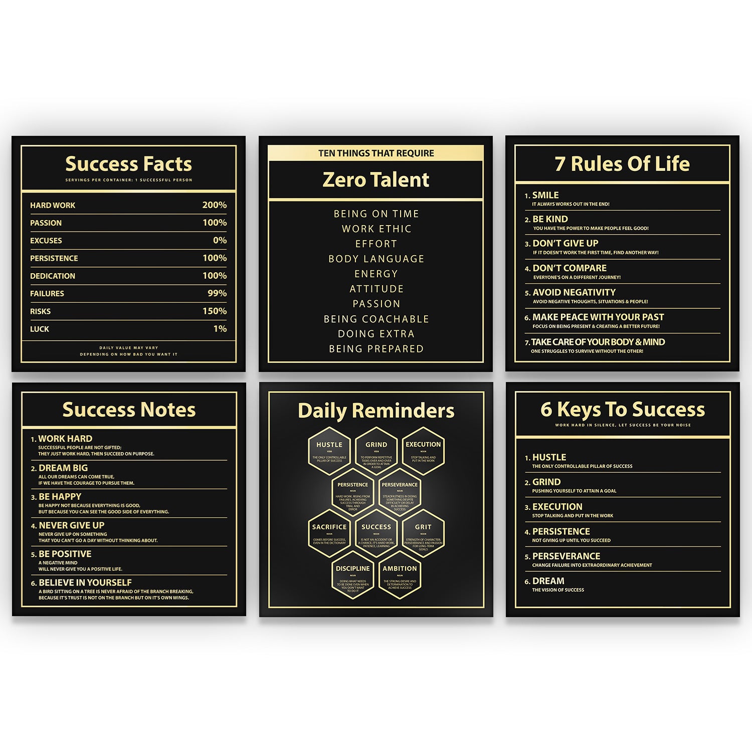 6x Gold Vision Bundle - Success Hunters Prints