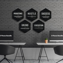 Load image into Gallery viewer, Hexagons Motivational Bundle - Success Hunters Prints