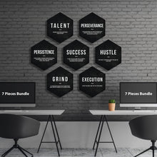 Load image into Gallery viewer, Hexagons Motivational Bundle - Success Hunters Prints