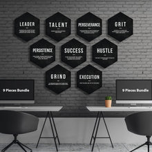 Load image into Gallery viewer, Hexagons Motivational Bundle - Success Hunters Prints