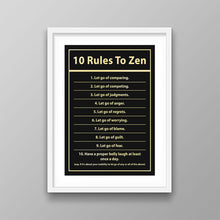 Load image into Gallery viewer, 10 Rules To Zen