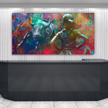 Load image into Gallery viewer, Charging Bull with Fearless Girl - Success Hunters Prints
