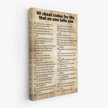 Load image into Gallery viewer, 40 Cheat Codes For Life
