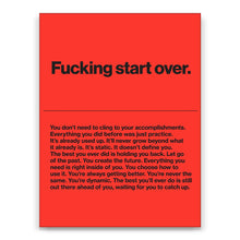 Load image into Gallery viewer, F*king Start Over
