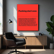 Load image into Gallery viewer, F*king Start Over
