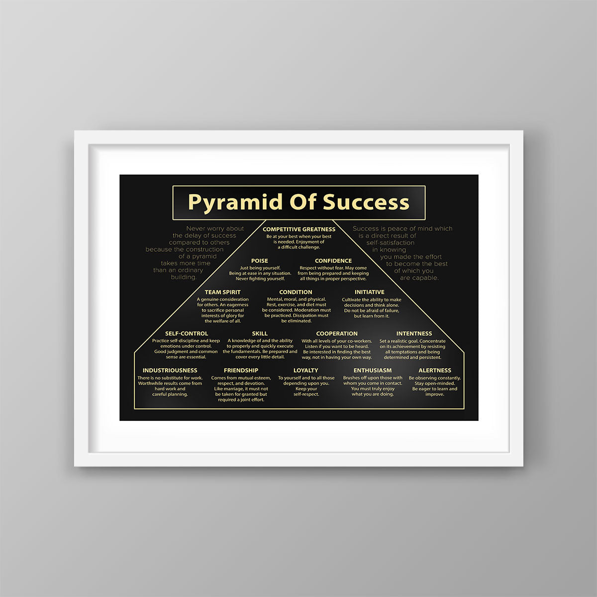 Success Poster.pdf John Wooden Pyramid Of Success Printable