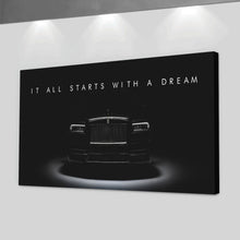 Load image into Gallery viewer, Rolls Royce Wall Art Dream Big

