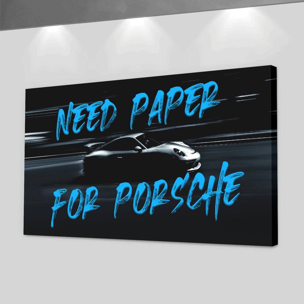 Need Paper For Porsche