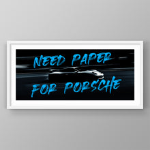 Load image into Gallery viewer, Need Paper For Porsche
