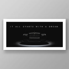 Load image into Gallery viewer, Rolls Royce Wall Art Dream Big
