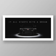 Load image into Gallery viewer, Honda Civic Type R Dream Big
