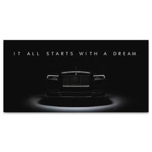 Load image into Gallery viewer, Rolls Royce Wall Art Dream Big
