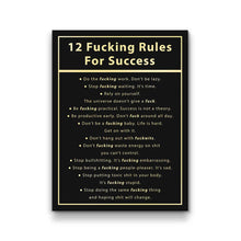 Load image into Gallery viewer, 12 Fucking Rules For Success
