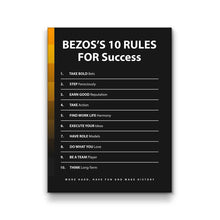Load image into Gallery viewer, Bezos&#39;s 10 Rules For Success
