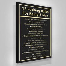 Load image into Gallery viewer, 12 Fucking Rules For Being A Man
