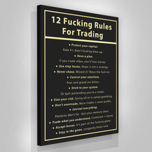 Load image into Gallery viewer, 12 Fucking Rules For Trading
