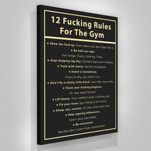 Load image into Gallery viewer, 12 Fucking Rules For The Gym
