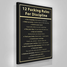 Load image into Gallery viewer, 12 Fucking Rules For Discipline
