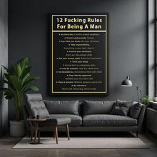Load image into Gallery viewer, 12 Fucking Rules For Being A Man
