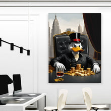 Load image into Gallery viewer, Businessman Luxury Wall Art, Business Boss Office Decor Millionaire Canvas Investor Print Workspace Inspiration NYC Skyline Wealth Lifestyle
