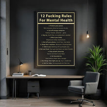 Load image into Gallery viewer, 12 Fucking Rules For Mental Health
