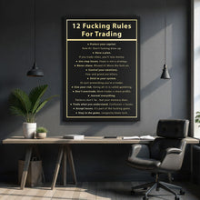 Load image into Gallery viewer, 12 Fucking Rules For Trading
