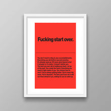 Load image into Gallery viewer, F*king Start Over
