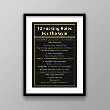 Load image into Gallery viewer, 12 Fucking Rules For The Gym
