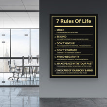 Load image into Gallery viewer, 7 Rules Of Life - Success Hunters Prints
