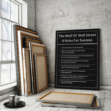Load image into Gallery viewer, The Wolf Of Wall Street Rules For Success - Success Hunters Prints

