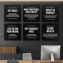 Load image into Gallery viewer, 6x Wealth Definitions - Success Hunters Prints
