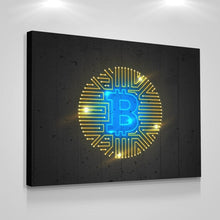Load image into Gallery viewer, Neon Bitcoin - Success Hunters Prints
