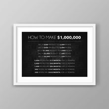 Load image into Gallery viewer, 1 Million Dollar Math - Success Hunters Prints
