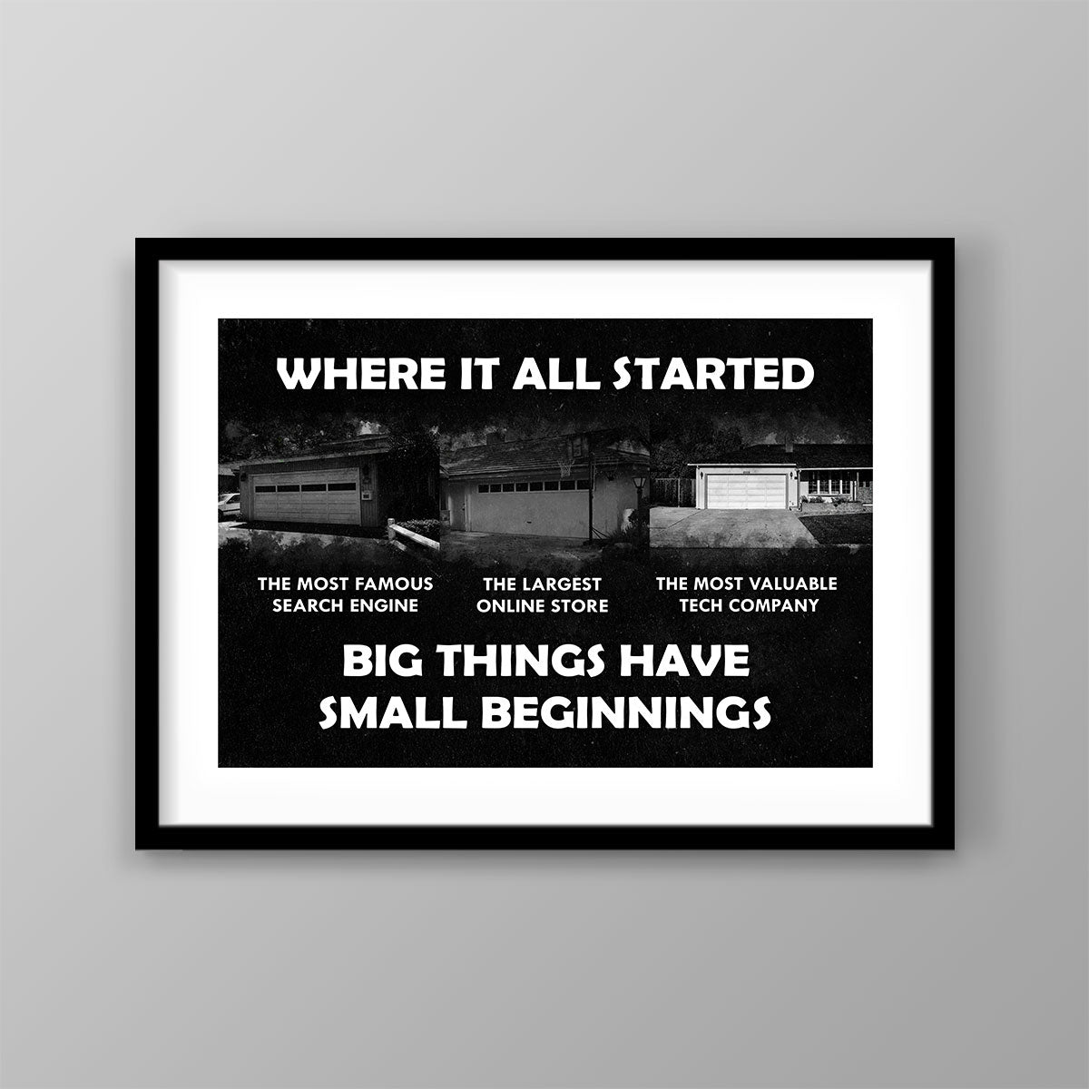 Big Things Have Small Beginnings - Success Hunters Prints