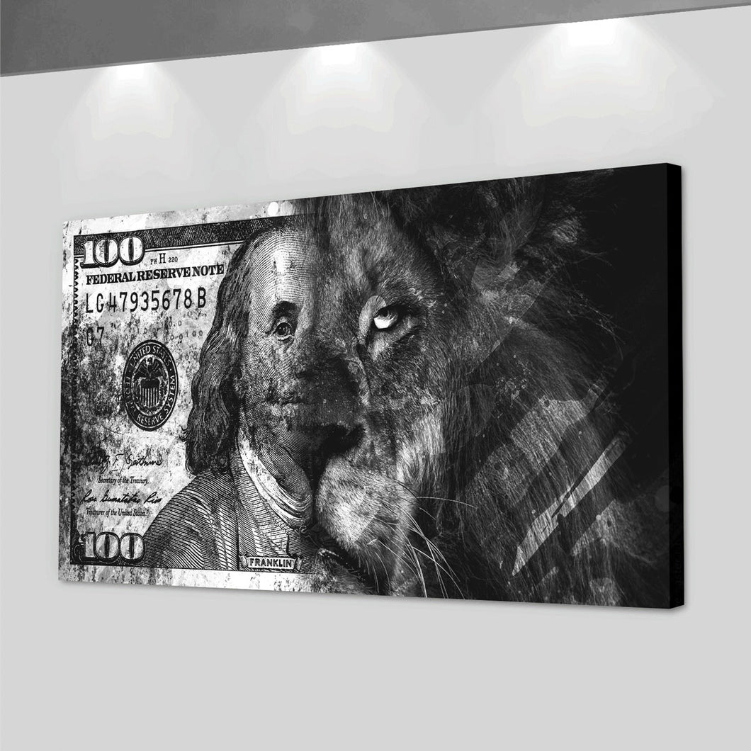 Dollars Under Lions - Success Hunters Prints