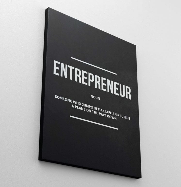 Entrepreneur Noun - Success Hunters Prints